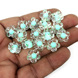 50 GRAMS PACK' APPROX 80-85 PIECES' SIZE' 12 MM' DAISY FLOWER TRANSPARENT ACRYLIC BEADS