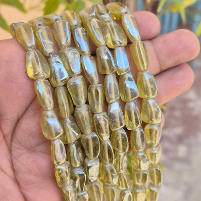 1 LINE/STRING PACK' SIZE APPROX' 10x14 MM' 21-22 BEADS' INDIAN NORMAL GLASS BEADS