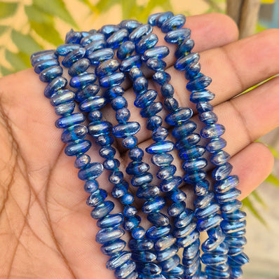 1 LINE/STRING PACK' SIZE APPROX' 10x4 MM' 90-92 BEADS' INDIAN NORMAL GLASS BEADS