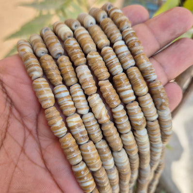 1 LINE/STRING PACK' SIZE APPROX' 7x15 MM' 26-27 BEADS' INDIAN NORMAL GLASS BEADS