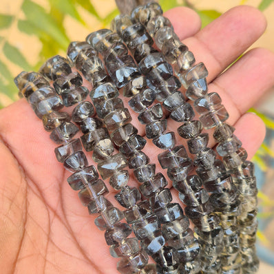 1 LINE/STRING PACK' SIZE APPROX' 10x8 MM' 74-75 BEADS' INDIAN NORMAL GLASS BEADS