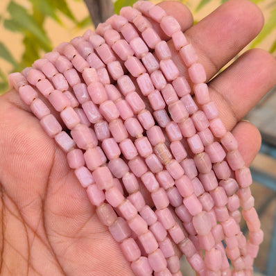 1 LINE/STRING PACK' SIZE APPROX' 4x7 MM' 62-63 BEADS' INDIAN NORMAL GLASS BEADS