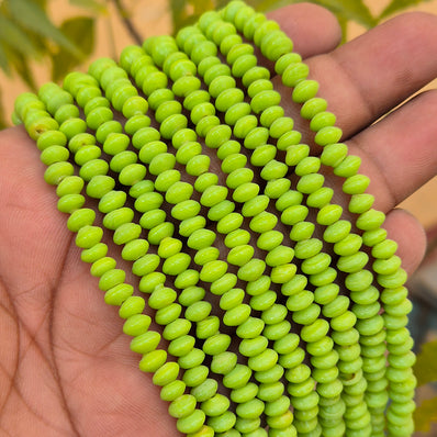 1 LINE/STRING PACK' SIZE APPROX' 5x4 MM' 115-118 BEADS' INDIAN NORMAL GLASS BEADS