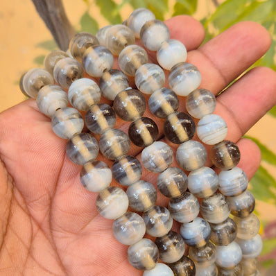 1 LINE/STRING PACK' SIZE APPROX' 11MM' 40-42 BEADS' INDIAN NORMAL GLASS BEADS