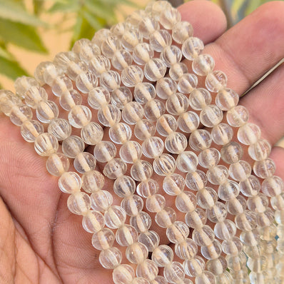 1 LINE/STRING PACK' SIZE APPROX' 6 MM' 68-70 BEADS' INDIAN NORMAL GLASS BEADS