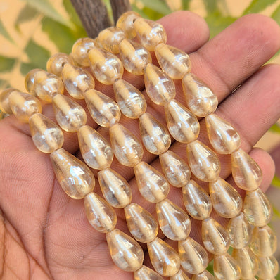 1 LINE/STRING PACK' SIZE APPROX' 9x14 MM' 28-30 BEADS' INDIAN NORMAL GLASS BEADS