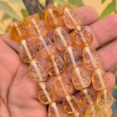 1 LINE/STRING PACK' SIZE APPROX' 15x12 MM' 35-36 BEADS' INDIAN NORMAL GLASS BEADS