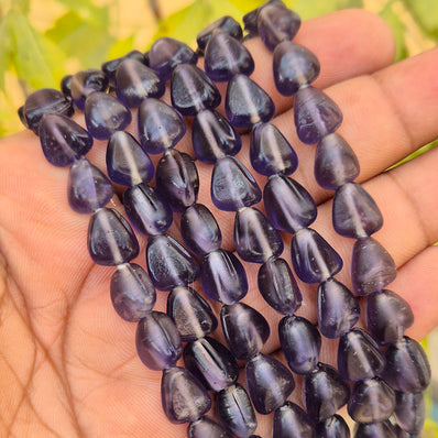 1 LINE/STRING PACK' SIZE APPROX 9x11 MM' 28-30 BEADS' INDIAN NORMAL GLASS BEADS