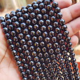 BLACK ONYX' 8 MM ROUND BEADS FACETED' 44-46 BEADS APPROX SOLD BY PER LINE PACK