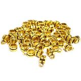 30 PCS PACK, 8x5 MM SIZE, GOLD PLATED, HIGH QUALITY OF PENDANT BAIL FINDING RAW JEWELRY MAKING MATERIALS