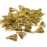 30 PCS PACK, 14x8 MM SIZE, GOLD PLATED, HIGH QUALITY OF PENDANT BAIL FINDING RAW JEWELRY MAKING MATERIALS