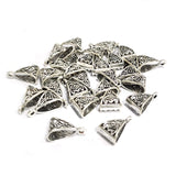 30 PCS PACK, 14X8 MM SIZE, SILVER PLATED, HIGH QUALITY OF PENDANT BAIL FINDING RAW JEWELRY MAKING MATERIALS
