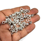 30 PCS PACK, 8x5 MM SIZE, SILVER PLATED, HIGH QUALITY OF PENDANT BAIL FINDING RAW JEWELRY MAKING MATERIALS