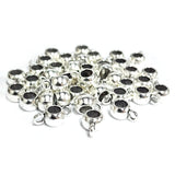 20 PCS PACK, 10x7 MM SIZE, SILVER PLATED, HIGH QUALITY OF PENDANT BAIL FINDING RAW JEWELRY MAKING MATERIALS