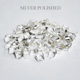 50 PCS PACK, 8x4 MM SIZE, SHINY SILVER PLATED, HIGH QUALITY OF PENDANT BAIL FINDING RAW JEWELRY MAKING MATERIALS