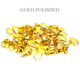 50 PCS PACK, 8x4 MM SIZE, GOLD PLATED, HIGH QUALITY OF PENDANT BAIL FINDING RAW JEWELRY MAKING MATERIALS