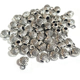 30pcs, Zinc alloy oxidized beads for jewelry making, 6x8mm, Pendant Bail, Shape, Silver, Plated