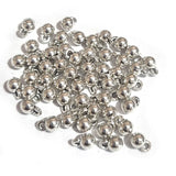 30pcs, Zinc alloy oxidized beads for jewelry making, 4mm, Pendant Bail also used in Charms, Shape, Silver, Plated