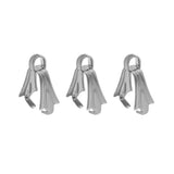 100 PIECES PACK' SIZE 8 MM APPROX' SILVER POLISHED PENDANT AND EARRING CLIP