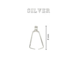 100 PIECES PACK' SIZE 8 MM APPROX' SILVER POLISHED PENDANT AND EARRING CLIP