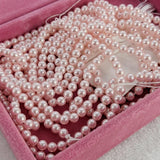 1 LINE PACK' SWAROSKI 4 MM ROSALINE GLASS PEARLS