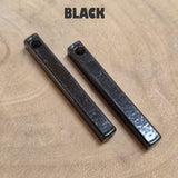 1 PIECE PACK' SIZE APPROX 40x4 MM' BLACK SQUARE BAR PENDANT