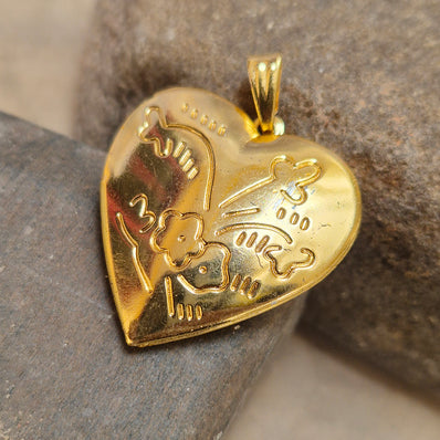 1 PIECE PACK, SIZE APPROX 28-29 MM' HEART SHAPED OPENABLE PHOTO LOCKET