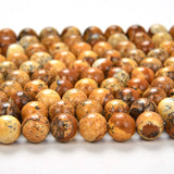 PICTURE JASPER' 1 STRING/LINE PACK OF 8 MM 46-47 BEADS APPROX
