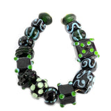 Handmade Lampworked Bead Set Sold Per set, Size about 12-16mm length 14~ 18 Centimeter