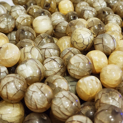 20 Pcs Mix  Pack Size about 16-18 mm Resin Beads Crackle