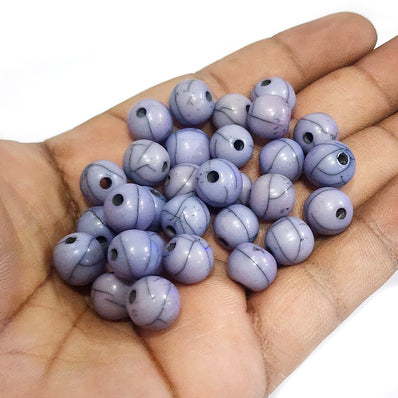 25 Pcs Pack Size about 10 mm,Round, Resin Beads