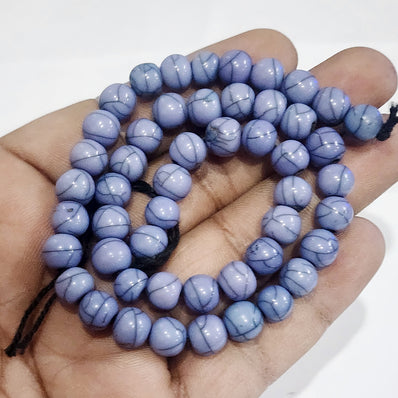 8mm Round Resin Beads, Sold Per 50 Pcs Pack in String, string size about 13 Inches Note Color may slight differ due to device