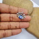 6 PIECES PACK' Evil Eye Charms stone inlay best for minimalist jewelry making