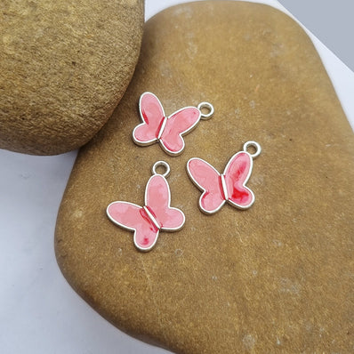 10pcs enamelled charms small size