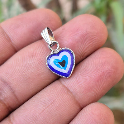 5 PIECES PACK' 11x15 MM APPROX SILVER POLISHED EVIL EYE CHARMS