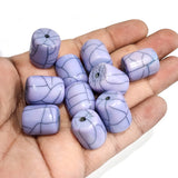 10 Pcs Pack Size about 18x16mm,Tube, Resin Beads