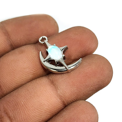 1 PIECE PACK' 19x10 MM APPROX SIZE' CUBIC ZIRCONIA CHARMS