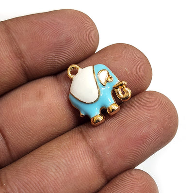 4 PIECES PACK' 14x18 MM' ROYAL ELEPHENT CHARMS