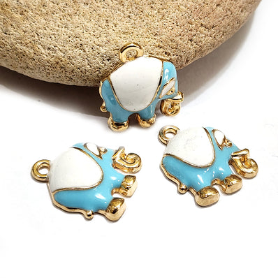 4 PIECES PACK' 14x18 MM' ROYAL ELEPHENT CHARMS