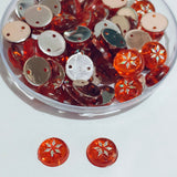 50 Gram Pack, 8mm Acrylic Rhinestone 2 Hole Sew On Stones