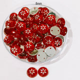 50 Gram Pack, 8mm Acrylic Rhinestone 2 Hole Sew On Stones