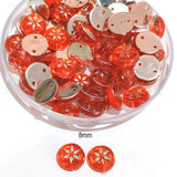 50 Gram Pack, 8mm Acrylic Rhinestone 2 Hole Sew On Stones