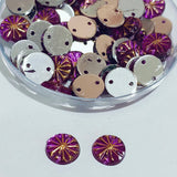 50 Gram Pack, 8mm Acrylic Rhinestone 2 Hole Sew On Stones