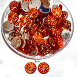 50 Gram Pack, 8mm Acrylic Rhinestone 2 Hole Sew On Stones