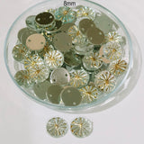 50 Gram Pack, 8mm Acrylic Rhinestone 2 Hole Sew On Stones