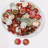 50 Gram Pack, 8mm Acrylic Rhinestone 2 Hole Sew On Stones
