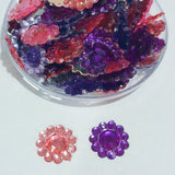 50grams pack, 10mm Acrylic Rhinestone 2 Hole Sew On Stones  Flower Design