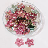 50grams pack, Acrylic Rhinestone Flower Shape Flatback – 11mm  Colors Available, High Shine Crystal Finish