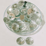 Pack of 50 grams, Acrylic Rhinestone Round Shape Sew-On – 10mm e Faceted Crystal Look