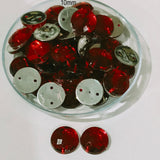 Pack of 50 grams, Acrylic Rhinestone Round Shape Sew-On – 10mm e Faceted Crystal Look